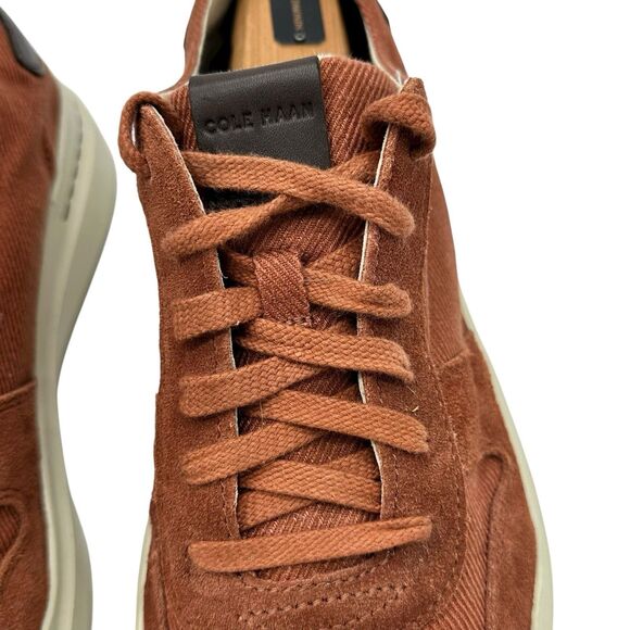 Cole Haan Grand Rally Canvas Court Sneakers C36134 Mens Sz 10.5 Wide 10.5W Red - Picture 6 of 11